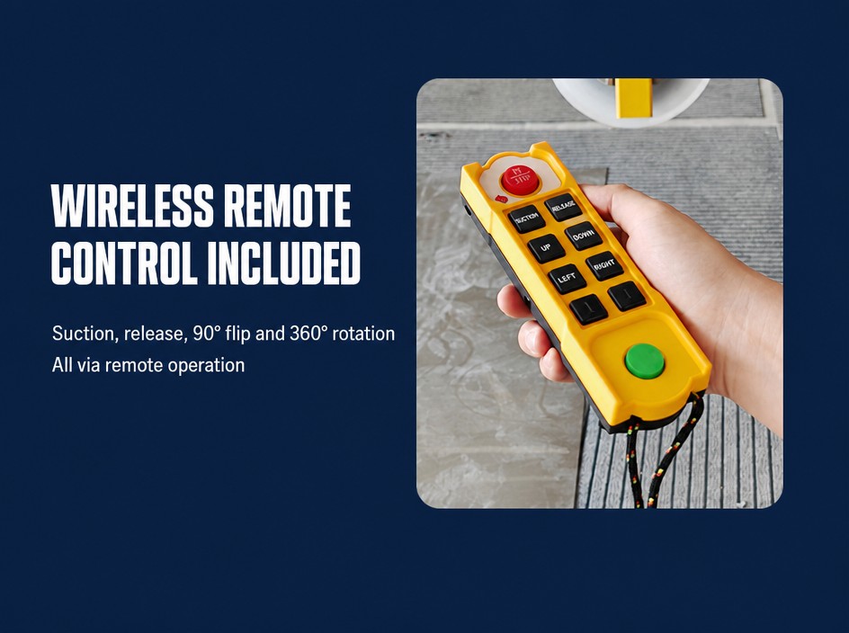 Handheld wireless remote control