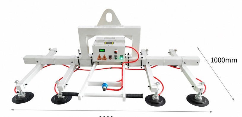 800 kg plate and panel vacuum lifter, front view