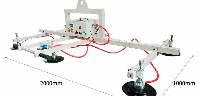 Mains powered plate and panel vacuum lifter