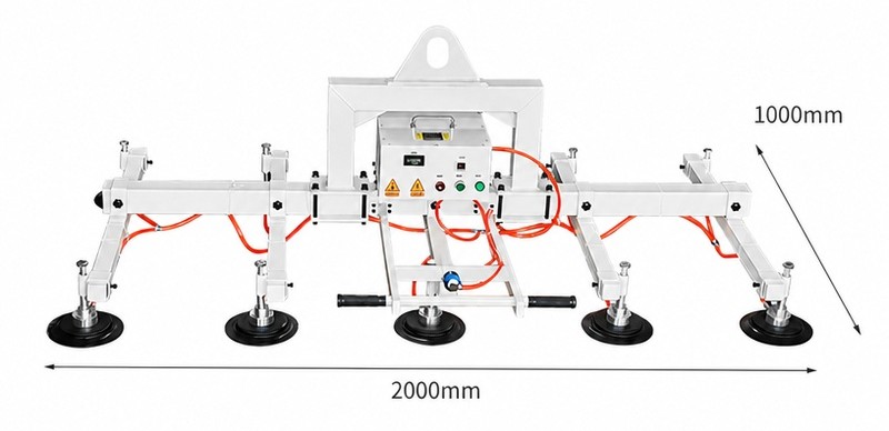 Rechargeable battery plate and panel vacuum lifter