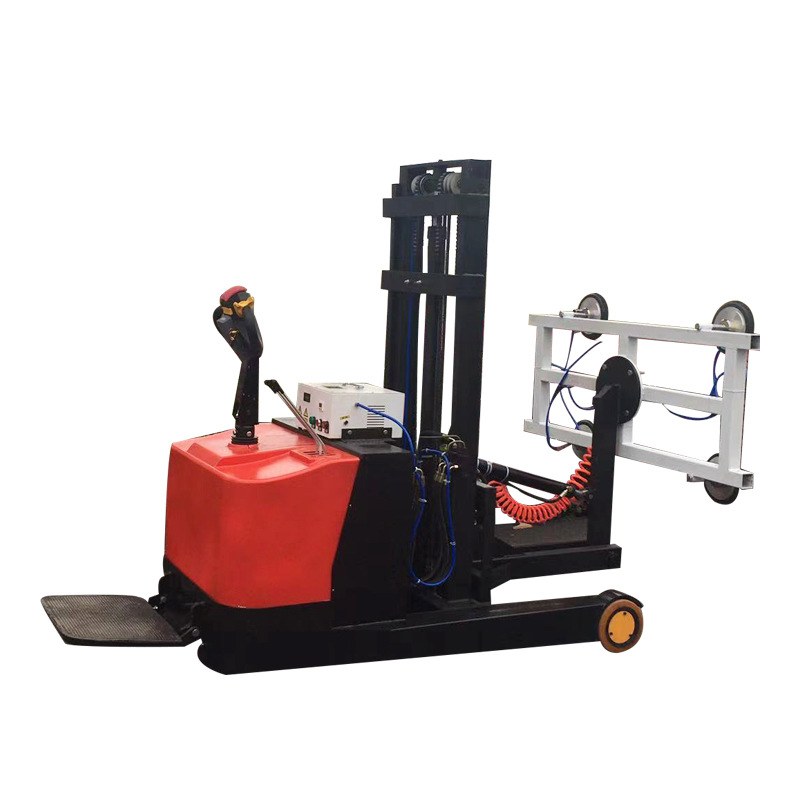 Reach Forklift with Vacuum Attachment